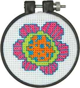 Learn A Craft Fun Flower Counted Cross Stitch Kit